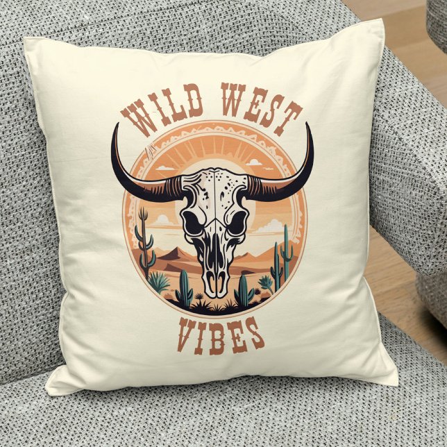 Wild West Vibes Cow Skull Cushion (Creator Uploaded)