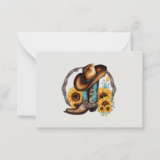 Wild West Wanderings: A Thank You Card with Front (Front)