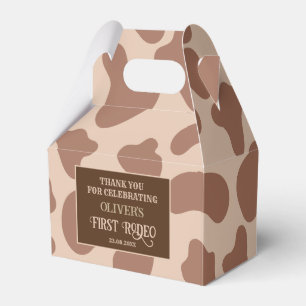 Wild west western cowboy birthday favour box