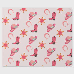 Wild west western cowboy brown Wrapping Paper