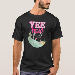 Wild West Western Dancing Skeletons Rodeo Yeehaw C T-Shirt