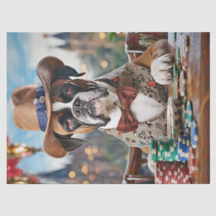 Wild West Willy, Boxer playing Poker Tissue Paper