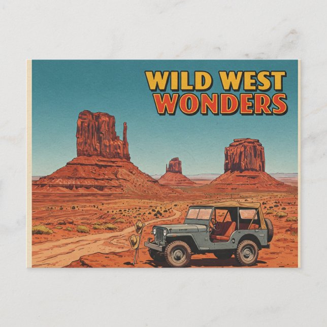 wild west wonders postcard (Front)