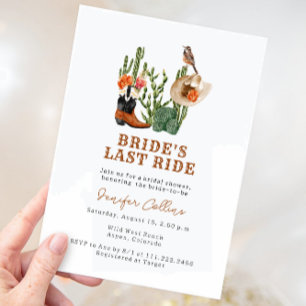 Wild Western Bridal Shower Invitation