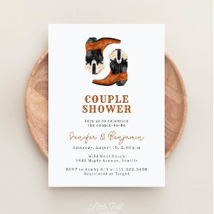 Wild Western Couple Shower Invitation