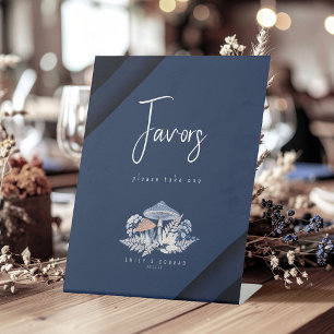 Wild & Whimsical Motif Wedding Favours ID1110 Pedestal Sign