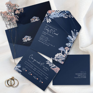 Wild & Whimsical Wedding ID1110 All In One Invitation