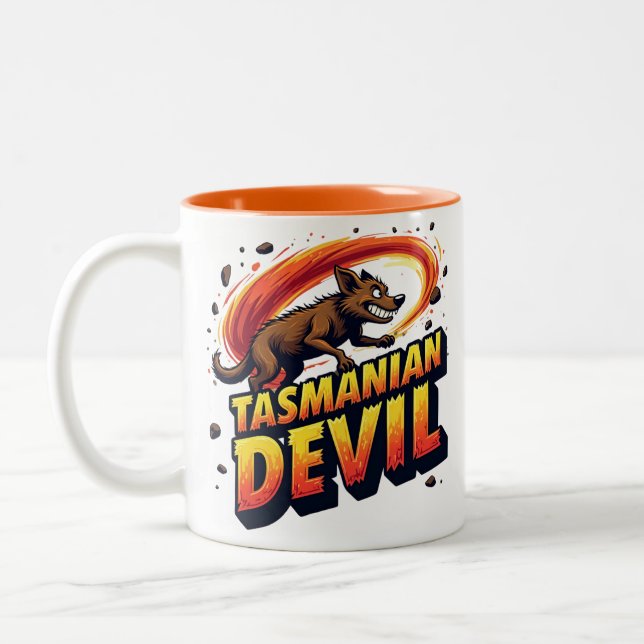 Wild Whirlwind Two-Tone Coffee Mug (Left)