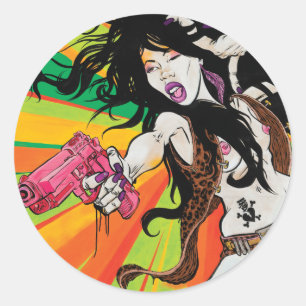 Wild Wild East Classic Round Sticker