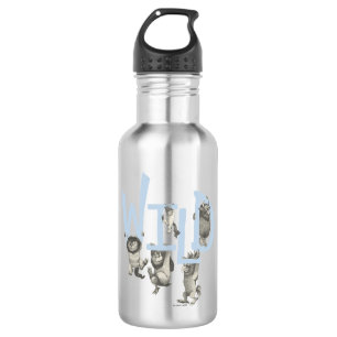 WILD   Wild Things and Max - Blue 532 Ml Water Bottle