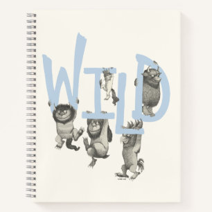 WILD   Wild Things and Max - Blue Notebook