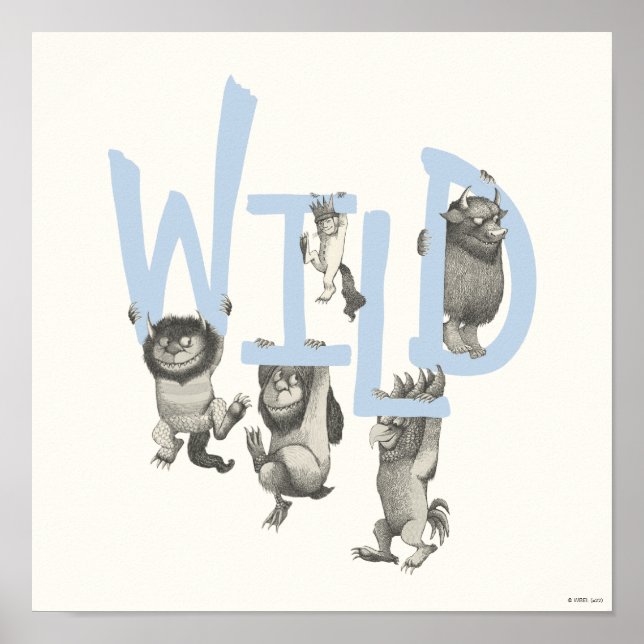 WILD | Wild Things and Max - Blue Poster (Front)