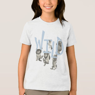 WILD Wild Things and Max - Blue Tri-Blend Shirt