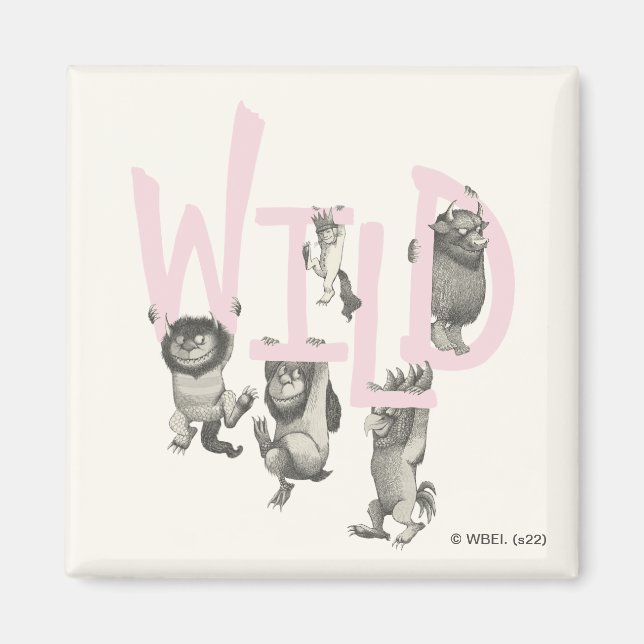 WILD | Wild Things and Max - Pink Magnet (Front)