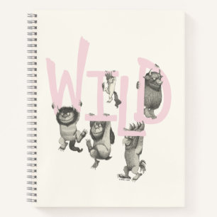 WILD Wild Things and Max - Pink Notebook