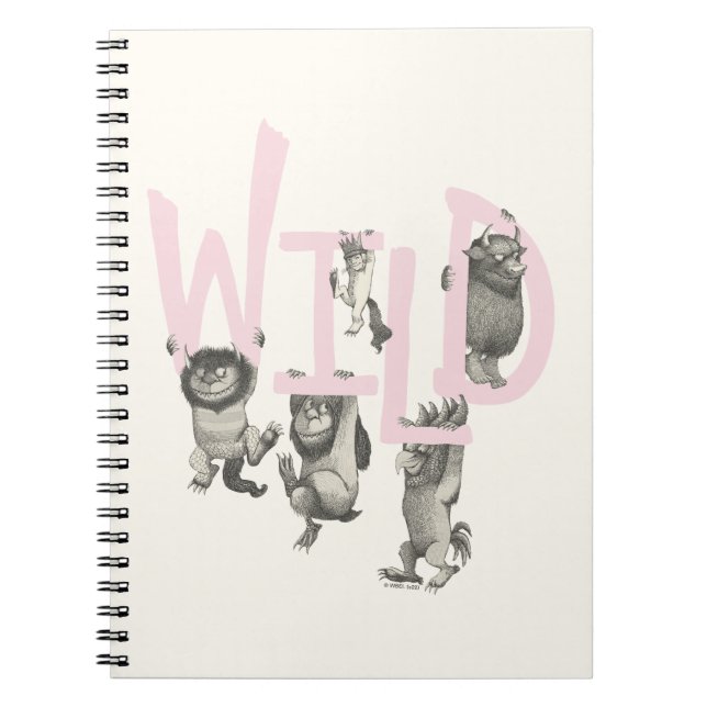 WILD | Wild Things and Max - Pink Notebook (Front)