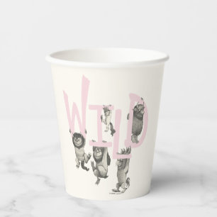 WILD   Wild Things and Max - Pink Paper Cups