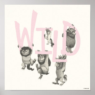 WILD Wild Things and Max - Pink Poster