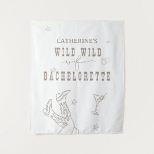 Wild Wild Wife Bachelorette Tapestry Sign 