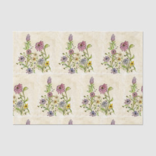 Wild Wildflowers design on tissue paper