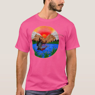 Wild With Bigfoot Fishing T-Shirt