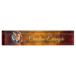 Wild Within – Tiger Spirit Goddess. Nameplate