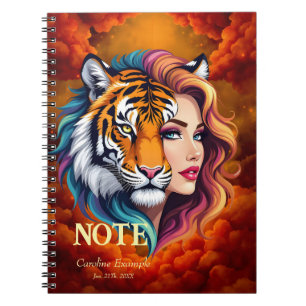 Wild Within – Tiger Spirit Goddess. Notebook