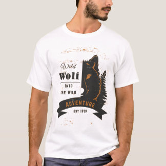 Wild Wolf, Adventure, Est, 1919, Best gift T-Shirt