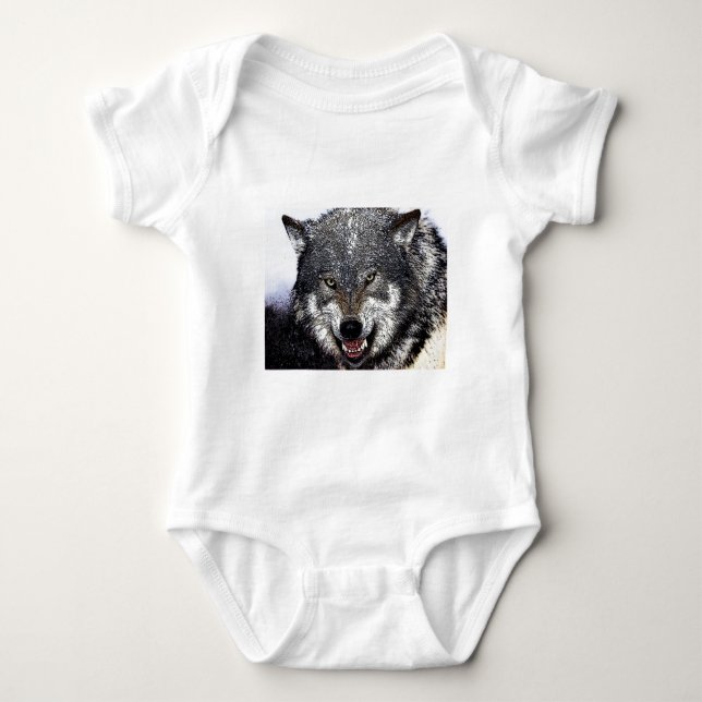Wild Wolf Baby Bodysuit (Front)