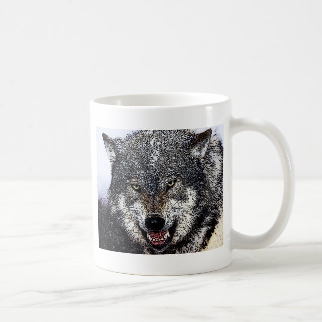 Wild Wolf Coffee Mug (Right)