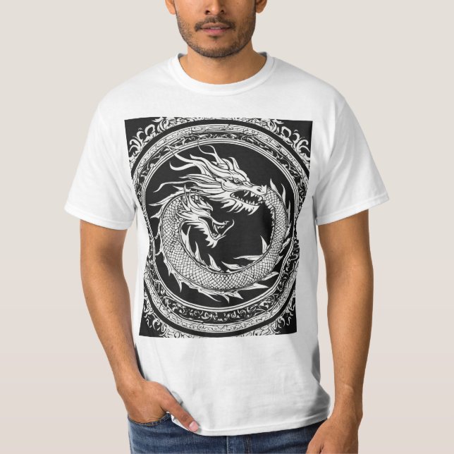 Wild Wolf Graphic dragon tee (Front)