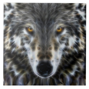 Wild Wolf Inspirational Portrait Tile