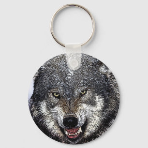 Wild Wolf Key Ring