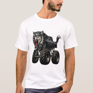 Wild Wolf Monster Truck T-Shirt