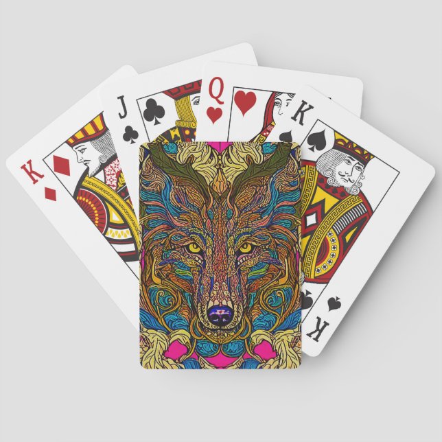 Wild Wolf Playing Cards (Back)