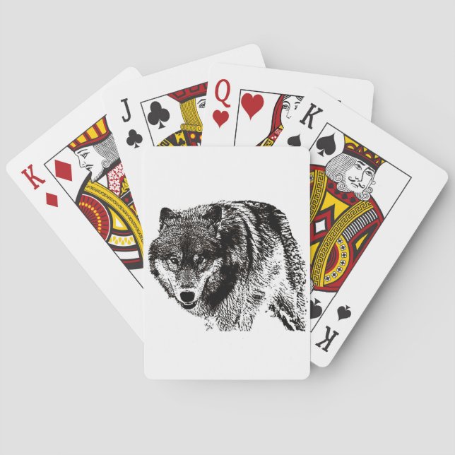 Wild Wolf Playing Cards (Back)