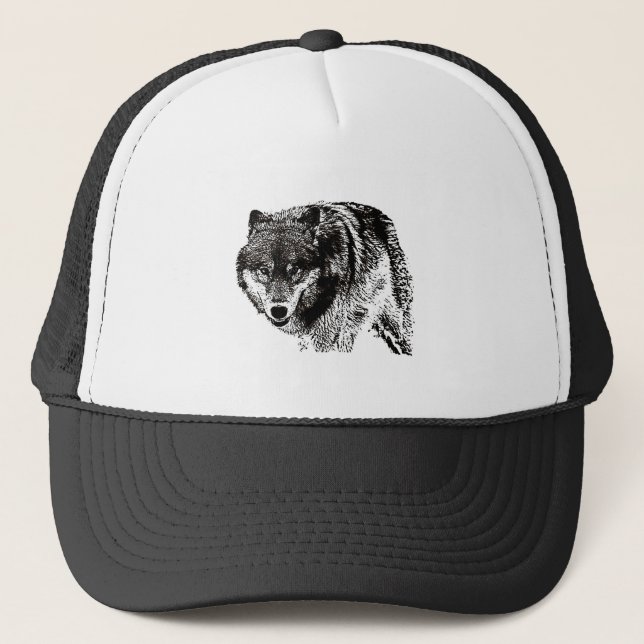 Wild Wolf Trucker Hat (Front)