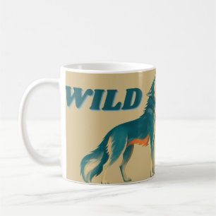 Wild Wolf Vintage Nature Animal Coffee Mug