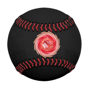 Wild Wolf Whirling black baseball