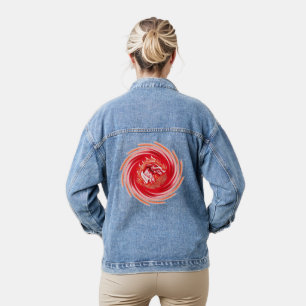 Wild Wolf Whirling women denim jacket