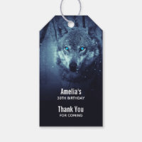 Wild Wolf with Beautiful Blue Eyes Event Thank You