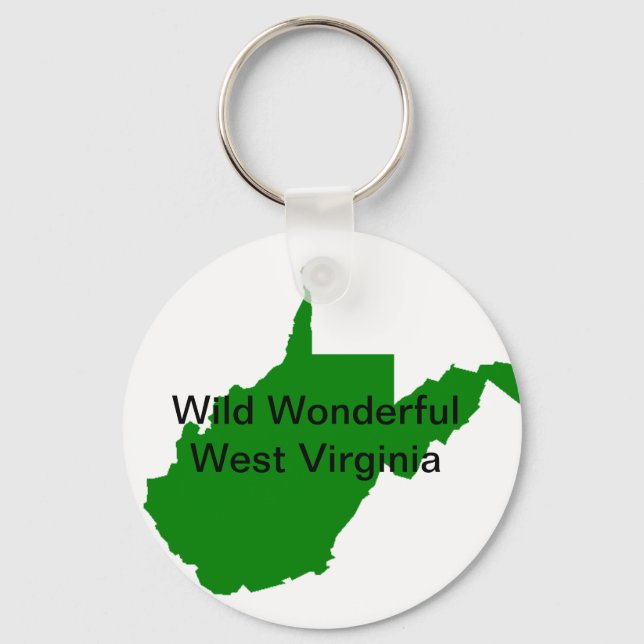 Wild Wonderful West Virginia Key Ring (Front)