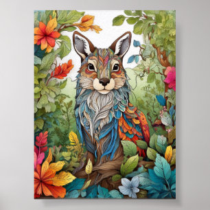 Wild Wonders: Harmony in Nature Colouring Poster