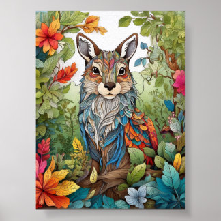 Wild Wonders: Harmony in Nature Colouring Poster