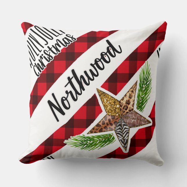 Wild Woodland Christmas Cushion (Front)