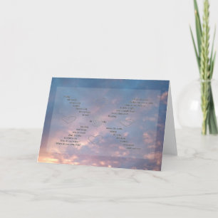 Wild Words Sunset Sky Photo Word Art Greeting Card