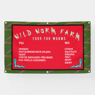 WILD WORM FARM FEEDING INSTRUCTION BANNER