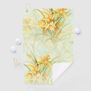 Wild Yellow Flowers Golf Towel