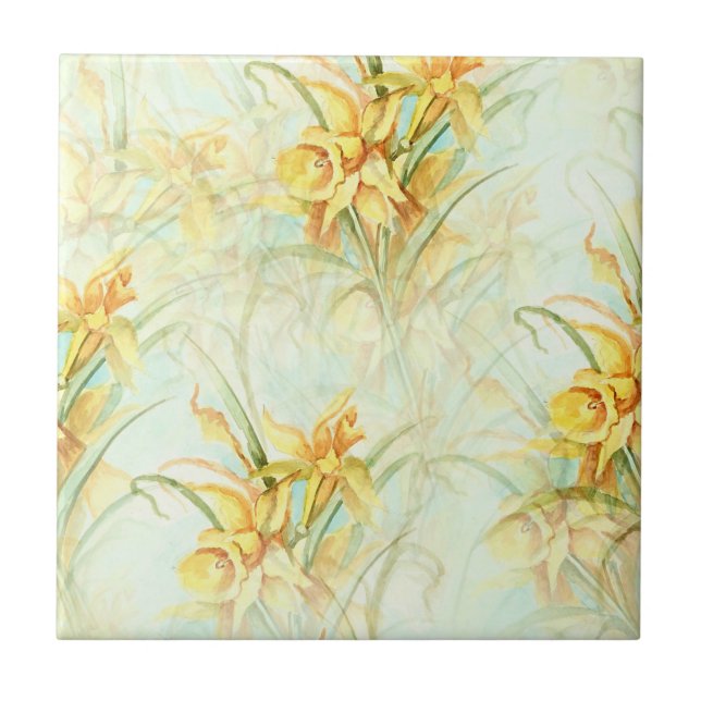 Wild Yellow Flowers Tile (Front)