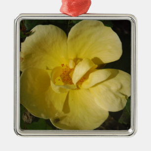 Wild Yellow Rose Metal Tree Decoration